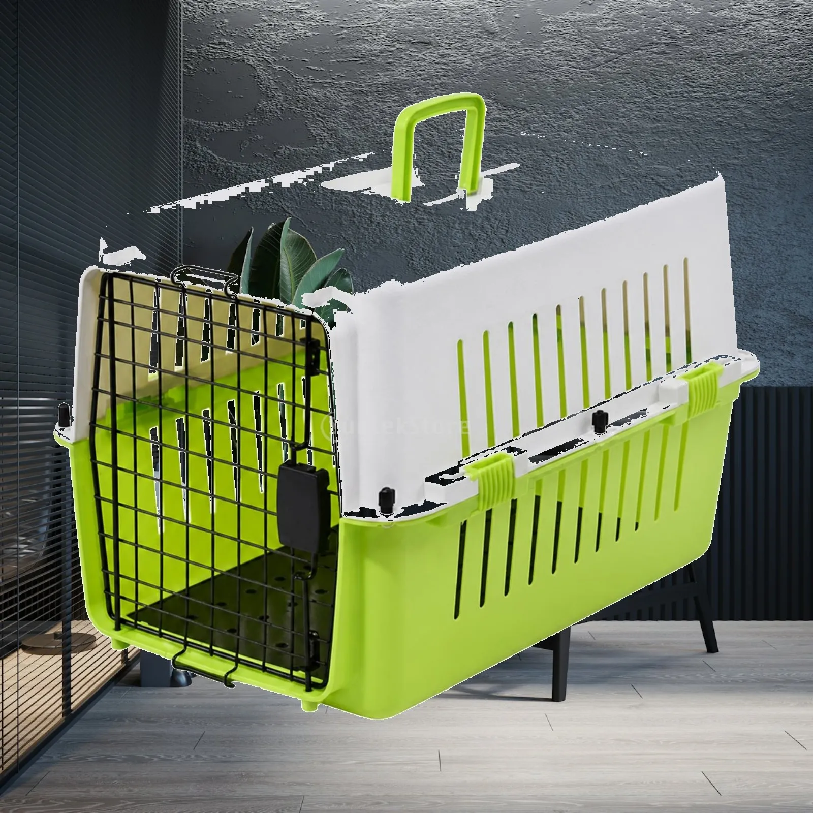 Cat Carrier for Outings with Sturdy Handle Locking Door and Hygienic Tray