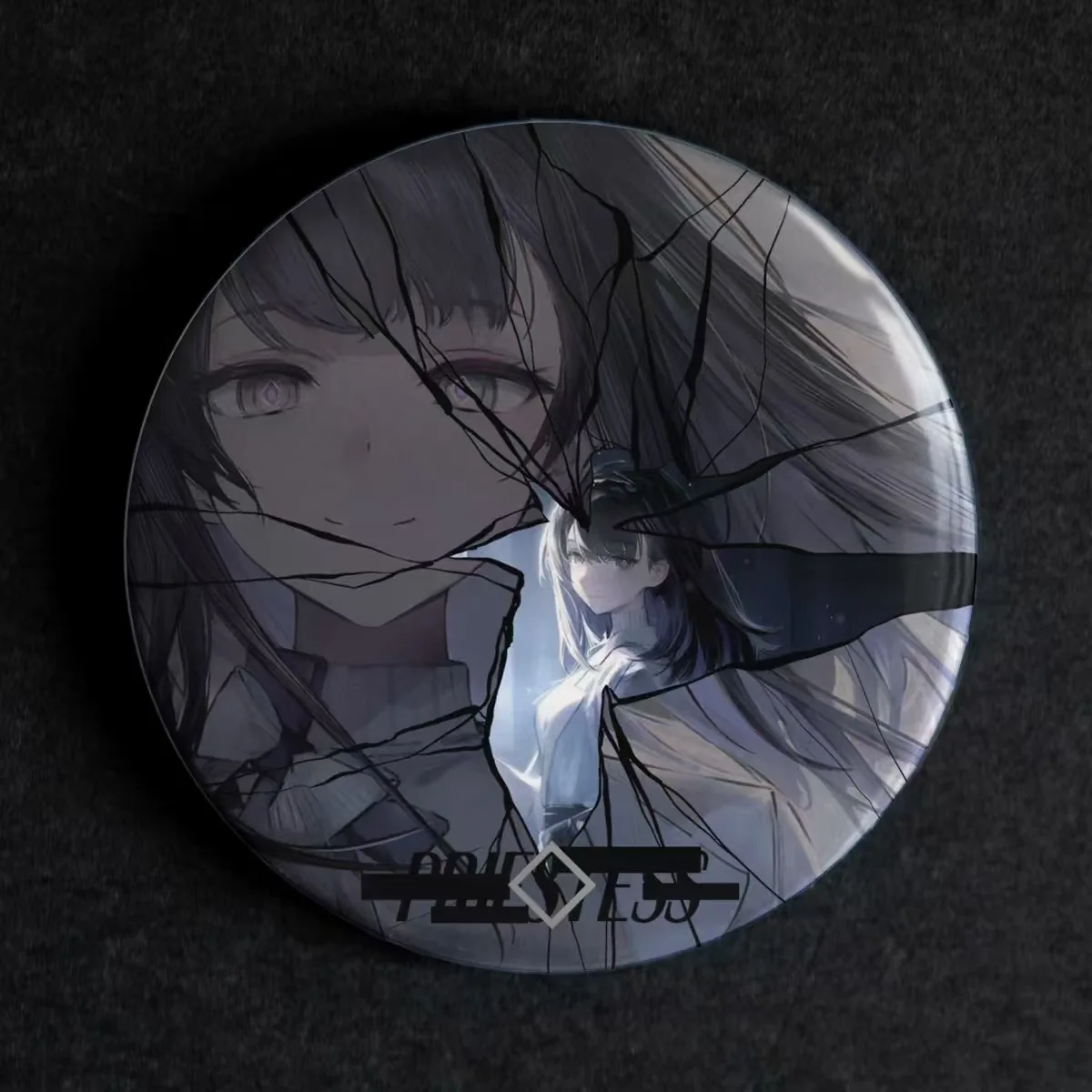 Arknights Fan Made High Gloss Double Flash Reflective Badges Nice Priestess Decorative Pin Brooch Collectible Gifts wholesale