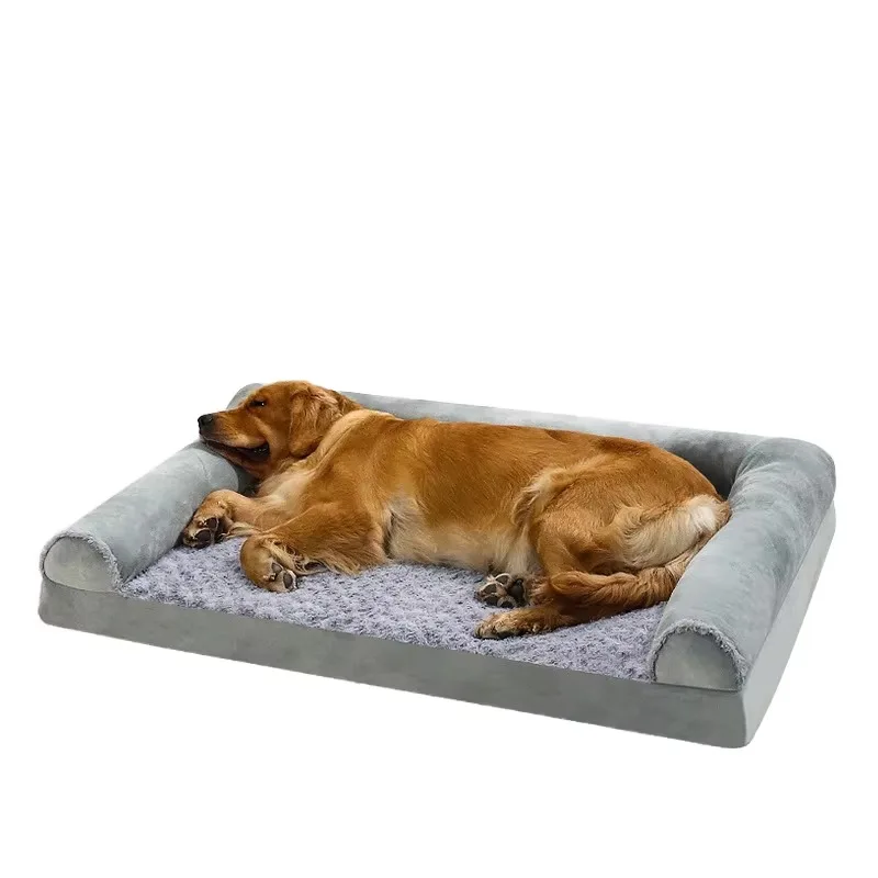 

Wholesale Eco-Friendly Orthopedic Cooling Memory Foam Square Dog Bed Mat Calming Chew Proof Small Animals Deep Sleep Oxford