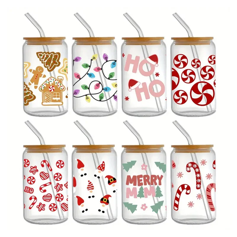 

Внешняя торговля УФ-кристалл, переводная наклейка, слезная пленка, чашка с левым словом, круглый мультяшный логотип, наклейка на чашку воды, пятно.