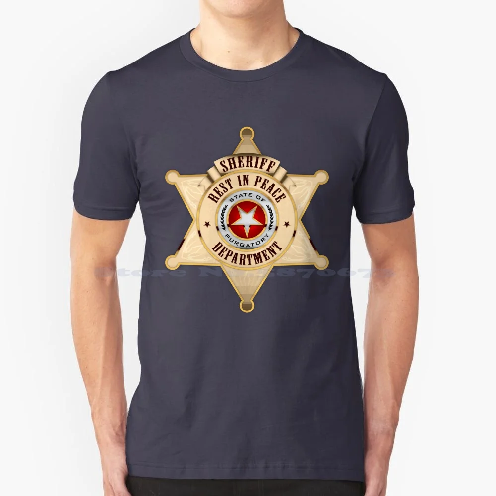 Roy Pulsipher'S First Badge T Shirt 100% Cotton Tee Roy Pulsipher Ripd R I P D Rest In Peace Department Police Sheriff Officer