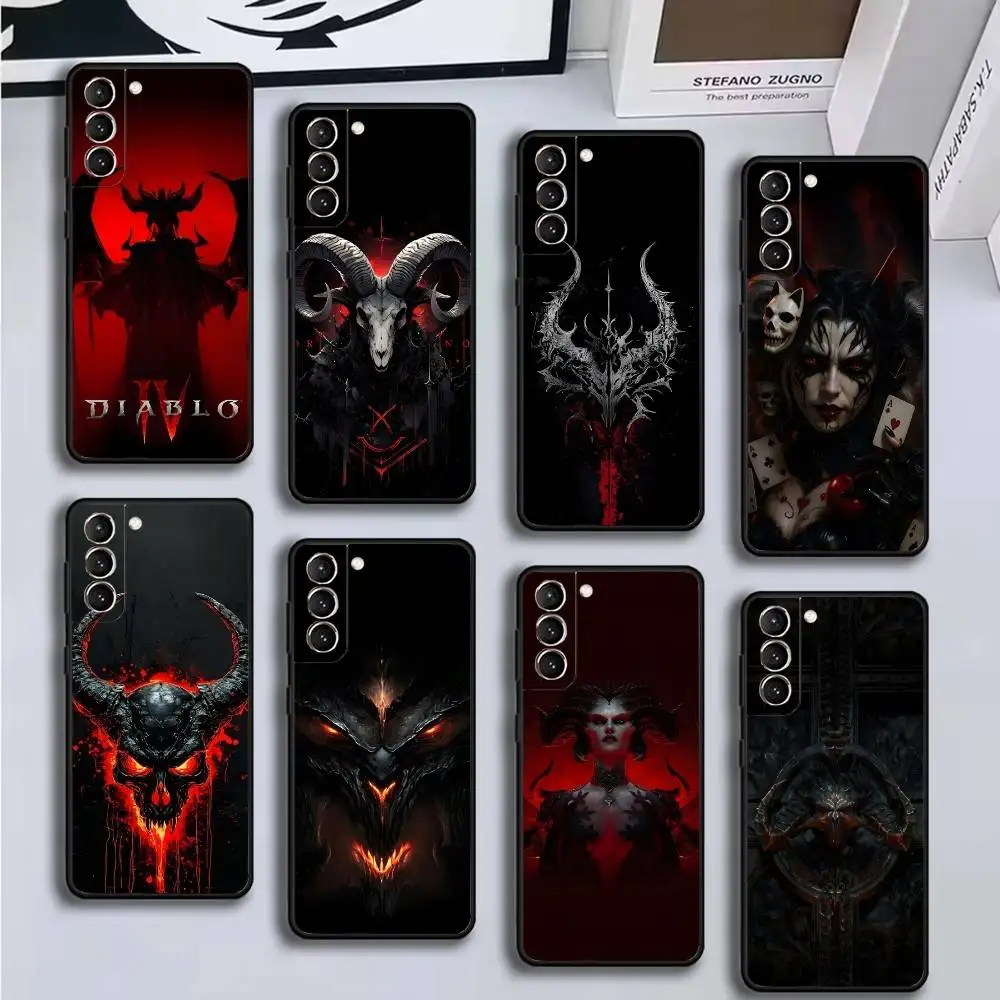 

The Game D-Diablo IV Phone Case For Samsung GalaxyA13,21s,22,31,32,52,53,71,72,73,Soft Black Cover