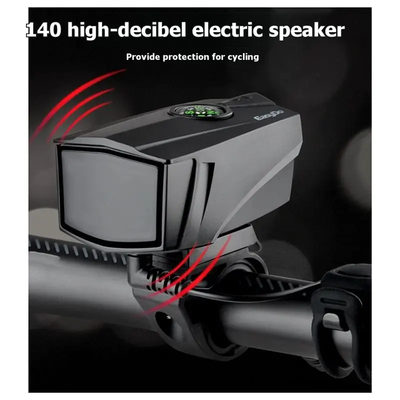 CGDS-Waterproof 140 DB Electric Bell 2 Modes Bike Electronic Horn Outdoor Cycling Accessories Bicycle Handlebar 22-26Mm