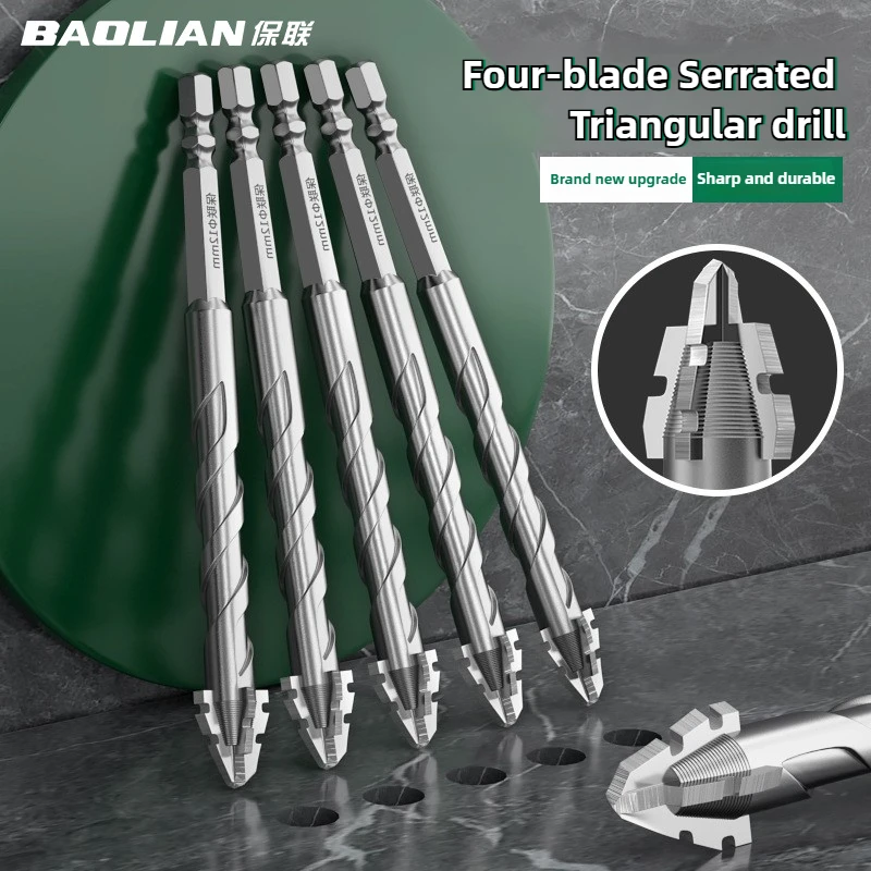 

Сверло 6/8/10/12 мм, зубчатые эксцентриковые сверла, эксцентриковое сверло с шестигранной ручкой, сверление плитки, специальное сверло по бетону