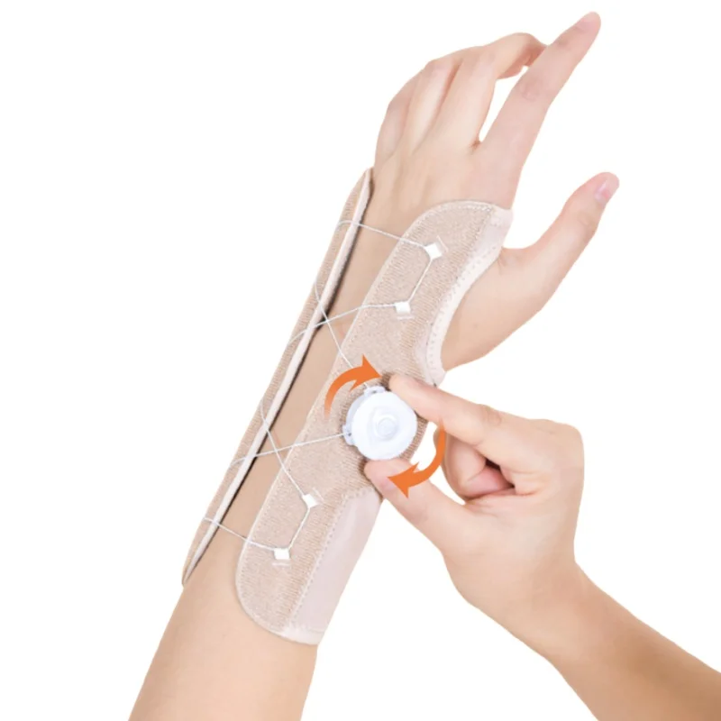1PC Wrist Support Brace for Carpal Tunnel Night Sleep Hand Support Brace with 3 Splints & Adjustable Knob,for Tendonitis,Sprains