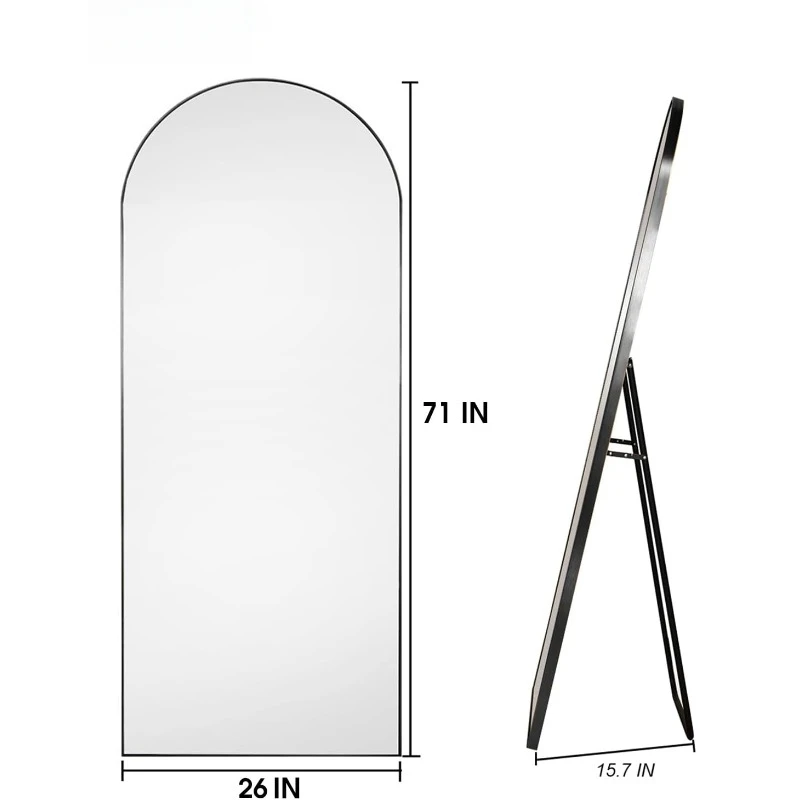 

Full Length Mirror, 71"×26" Arched Floor Mirror with Stand, Standing Mirror, Full Body Mirror, Large Mirror