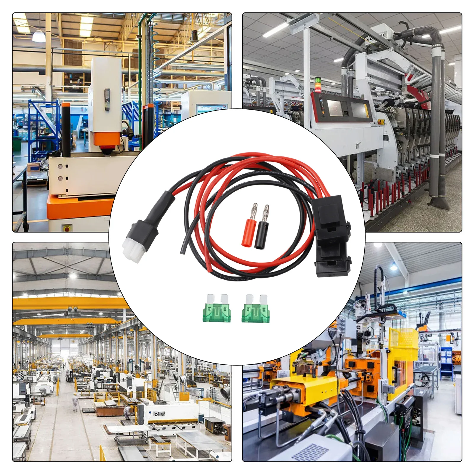 1 Set 30A Fuse 6-pin Shortwave Power Cord 12~14V Power Cord 03KC4N01366 For FT-857D FT-897D IC-725A IC-78 Instrument Parts