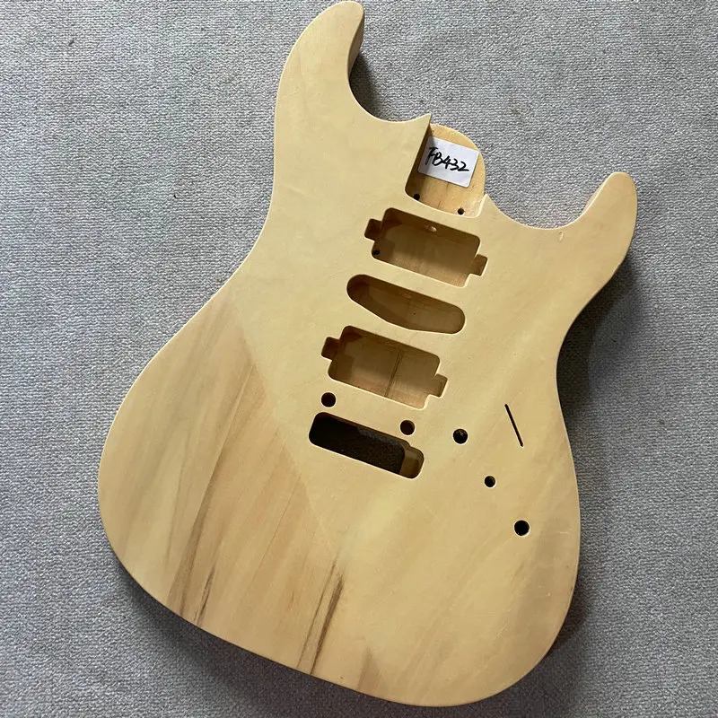 FB432 HSH Pickups 2 Pivots Tremolo Electric Guitar Body Unfinished in Solid Basswood Custom Order Right Hand DIY Replace Parts