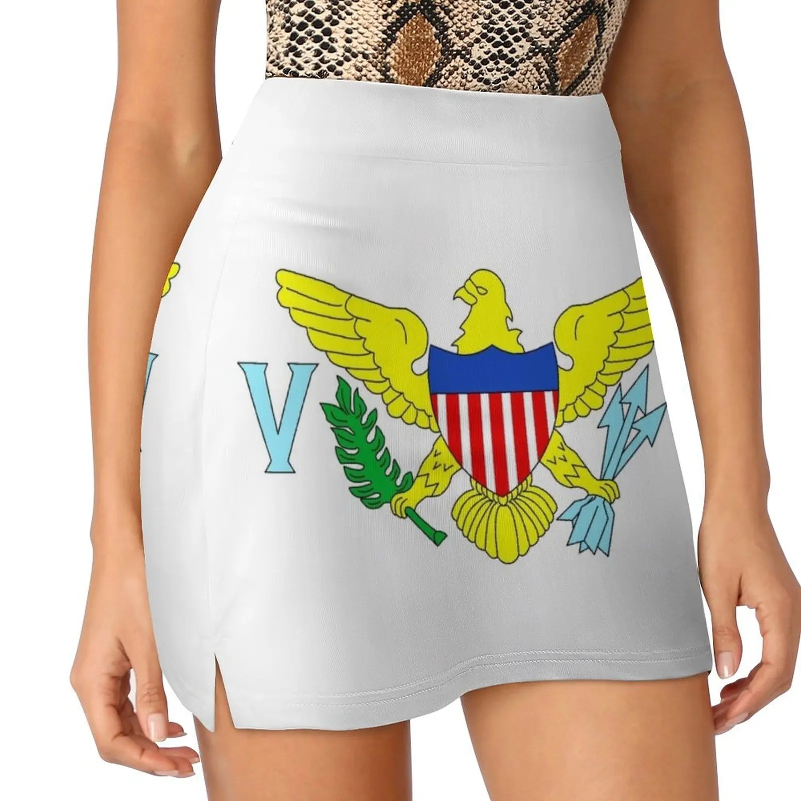 

U.S. Virgin Islands Mini Skirt skirts for womens 2025 Skirt pants