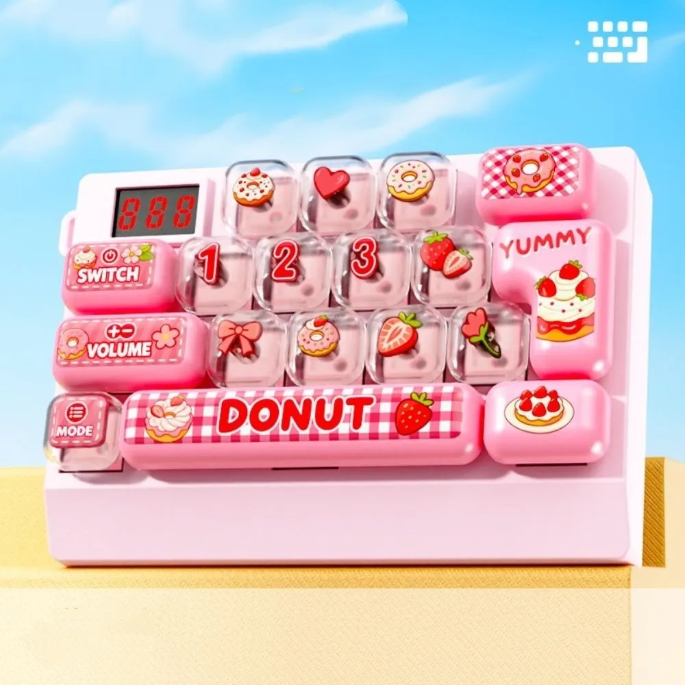 18-Key Quick Push Keyboard Game Machine Electronic Game Handheld Handheld Electronic Challenge Game Focus Training Quick Push