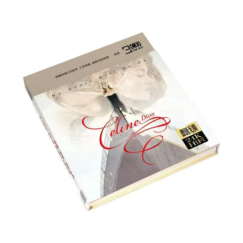 الكلاسيكية سيلين ديون الموسيقى CD قلبي سوف يذهب على الألبوم أنا أستسلام 3 قطعة سجل الموسيقى تأثيري وكمان Soundtracks صندوق موسيقى الحفلات