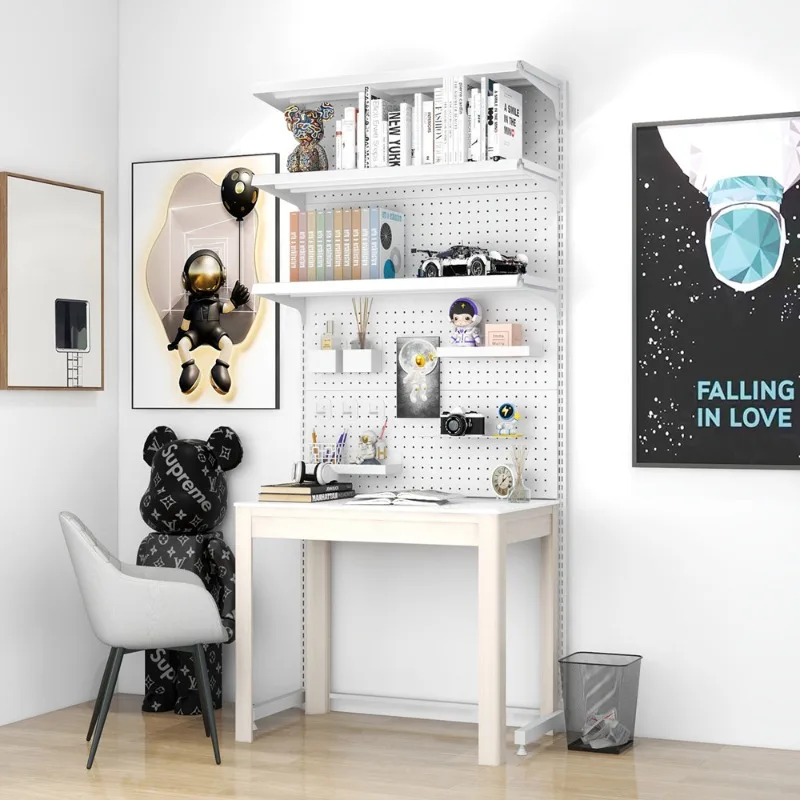 Hole board table bookcase bookshelf vertical floor display learning