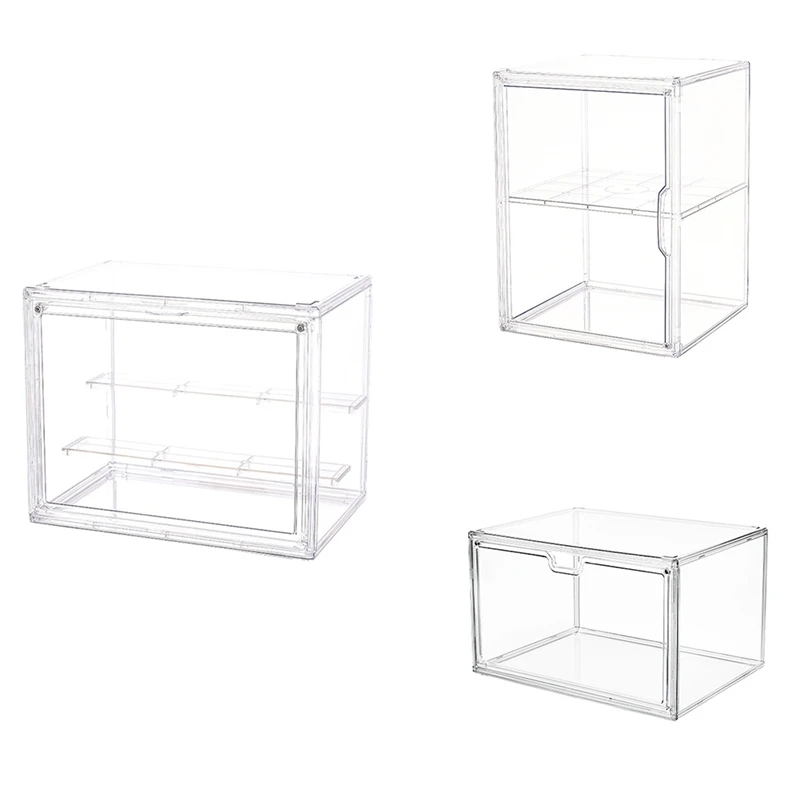 Display Stand Transparent Ladder Model Storage Box Hand Puppet Display Box