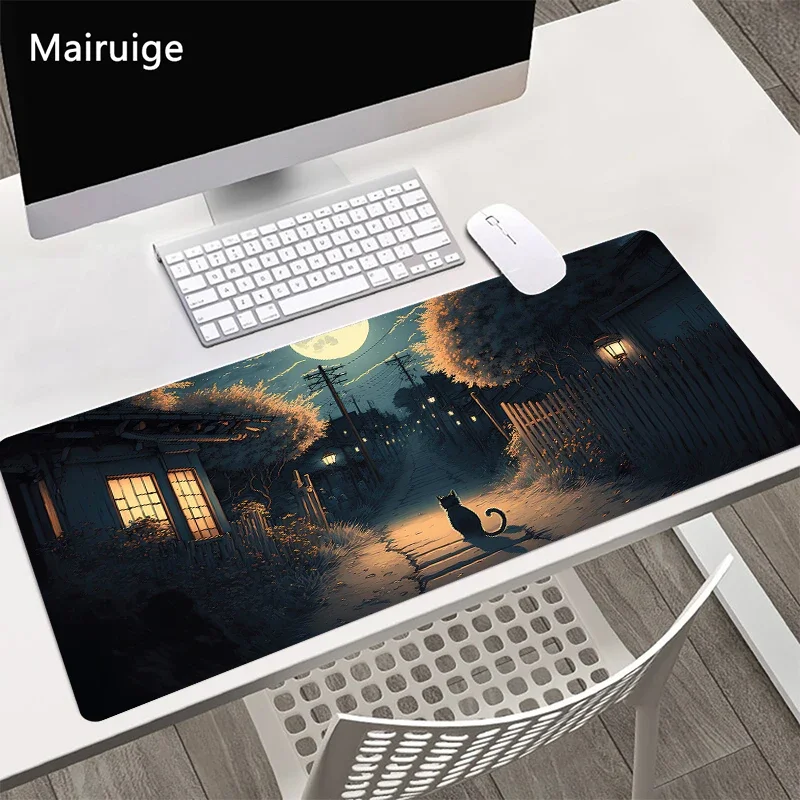 Cat Mousepad Speed Pc Accessories Desk Mat Gaming Mats Rug Extended Pad Office Carpet Xxl Mouse Pad Desk Interior Keyboard Mat