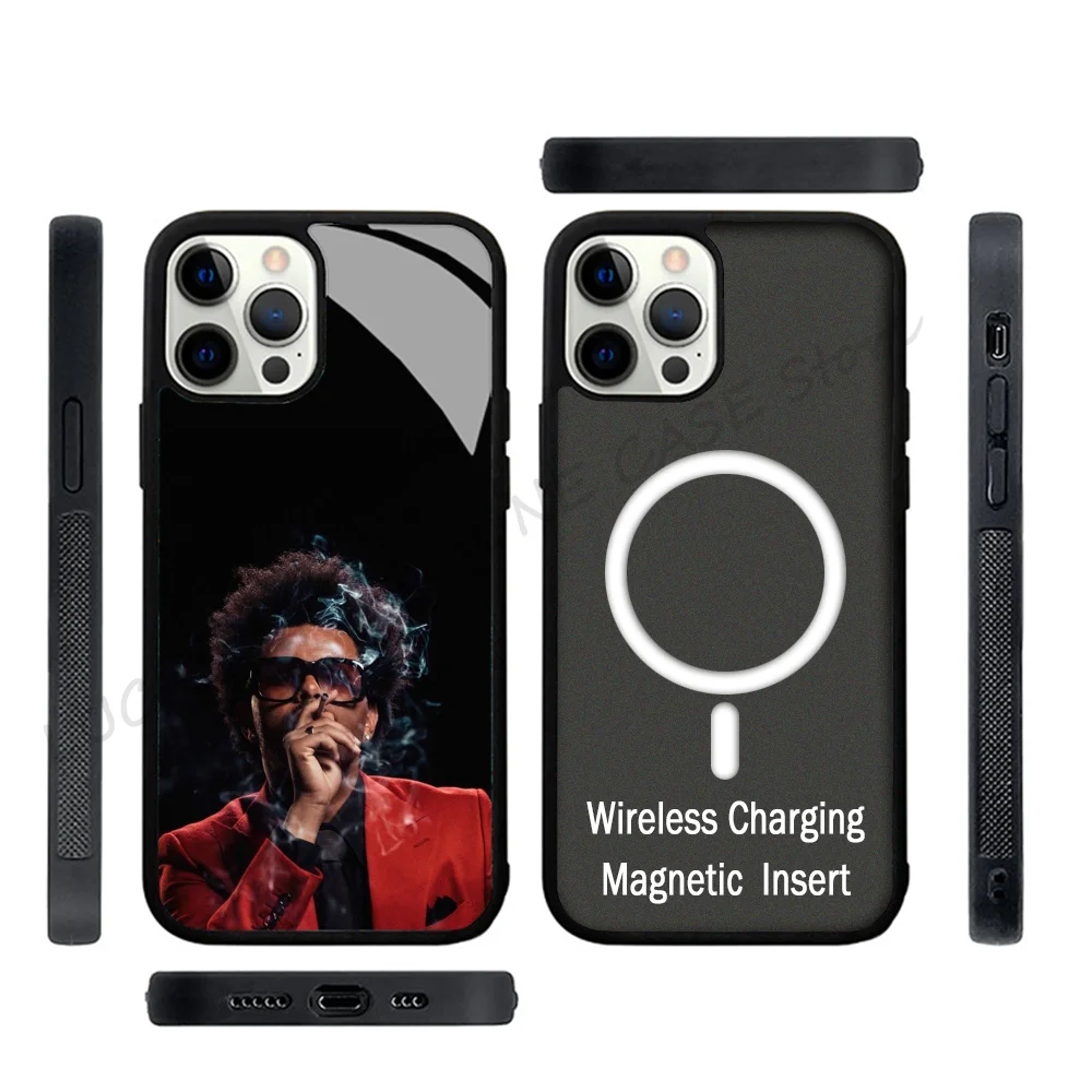 

Singer The Weeknd Phone Case Strong Magnetic For IPhone 15 14 13 Pro Max 11 12 Mini For Magsafe