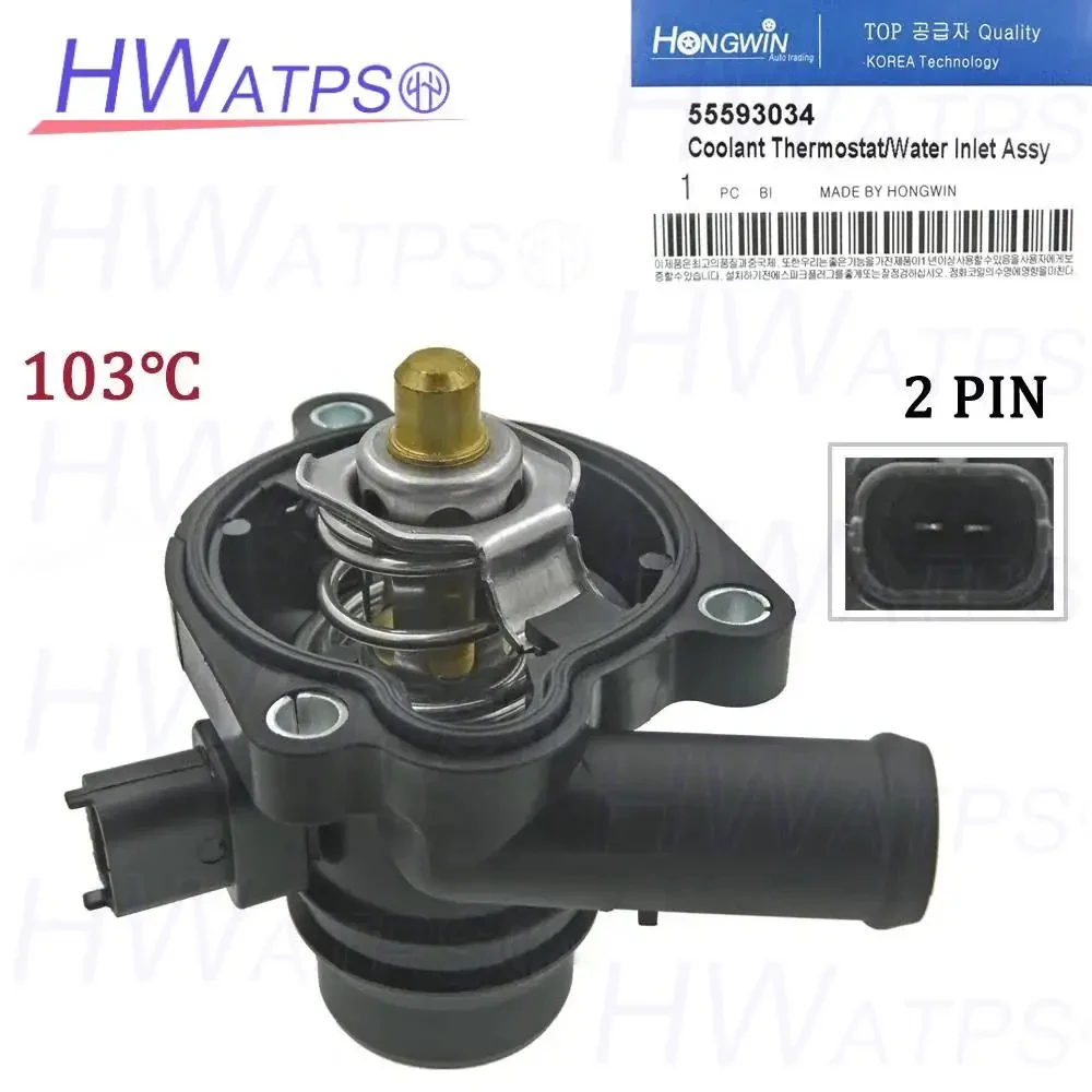 

55593034 пластиковый корпус термостата охлаждающей жидкости двигателя для Chevrolet Cruze Aveo Sonic Buick Encore Opel Ast