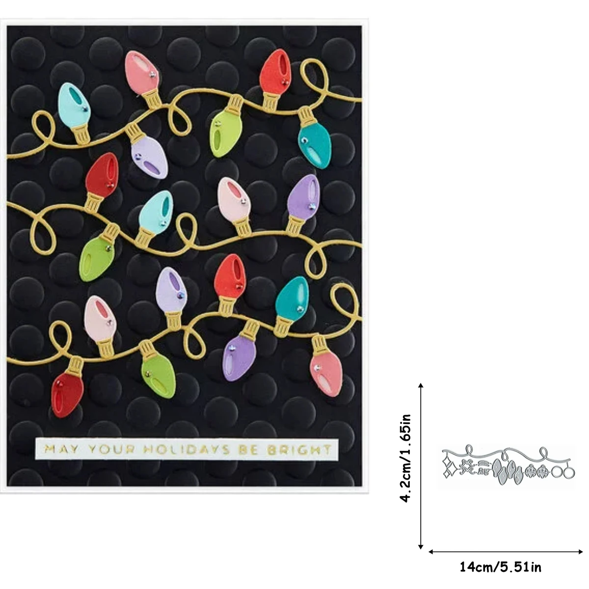 Greeting Card Bulb Light Cutting Dies Scrapbooking Album Paper Cards Crafts Embossing Die Cuts 2024 New Arrivals Christmas