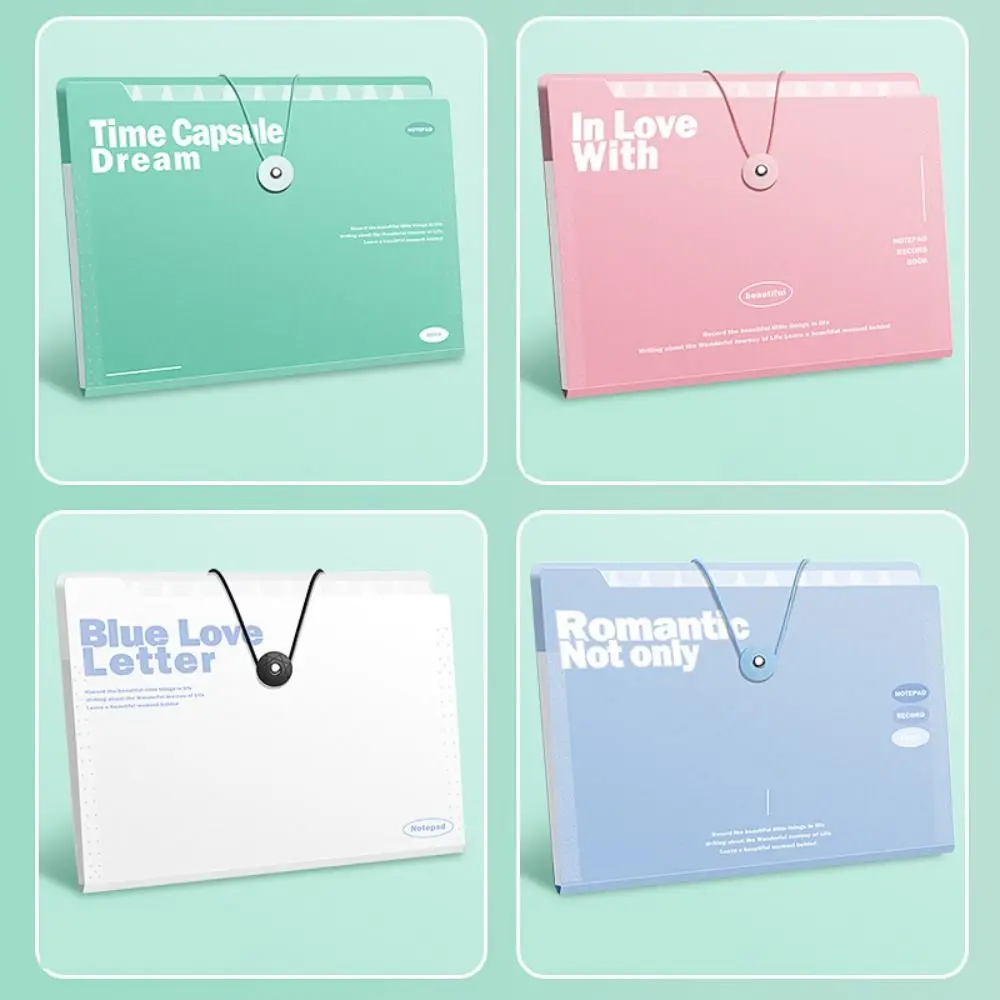 Portable 12 Pockets A4 Organ Bag Insert Folder Large Capacity File Folder Waterproof Thickened Document Storage Bag Test Paper