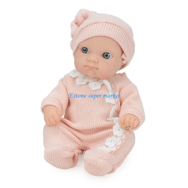 090B 8-calowy zestaw lalek bobasów dla malucha życie jak Reborns zabawka prezent urodzinowy realistyczny zestaw lalek dla z do