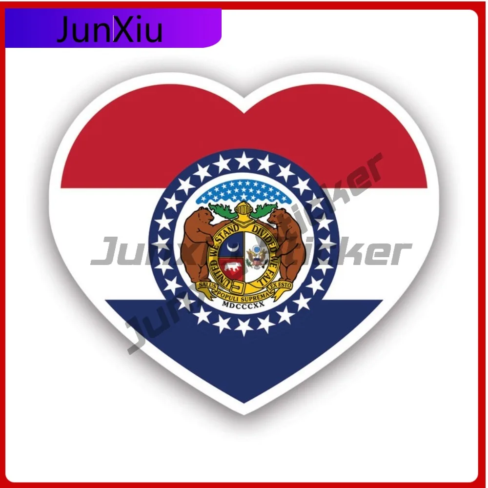 

Missouri Heart Sticker Creative Decals Uv Protected Mo Love Hearts Pride Raised Born Local Native Auto Decor Car Sticker Vinyl