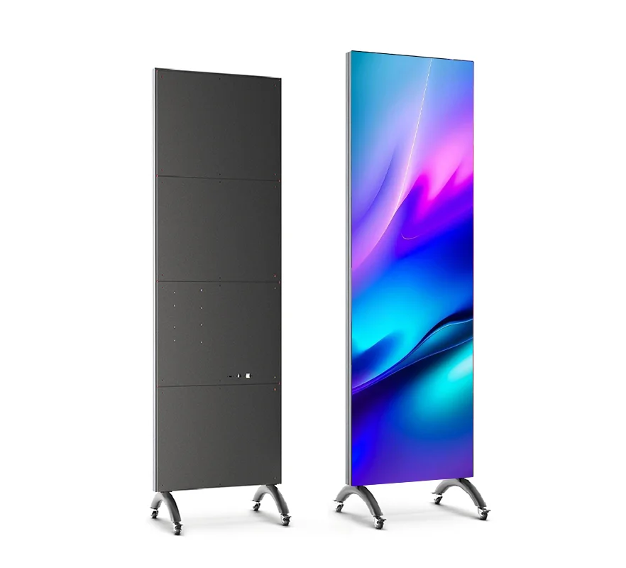 Foldable High Color LED Poster Screen with 600cd Brightness and 3-Year Warranty for Fashion Store New Arrival Booster