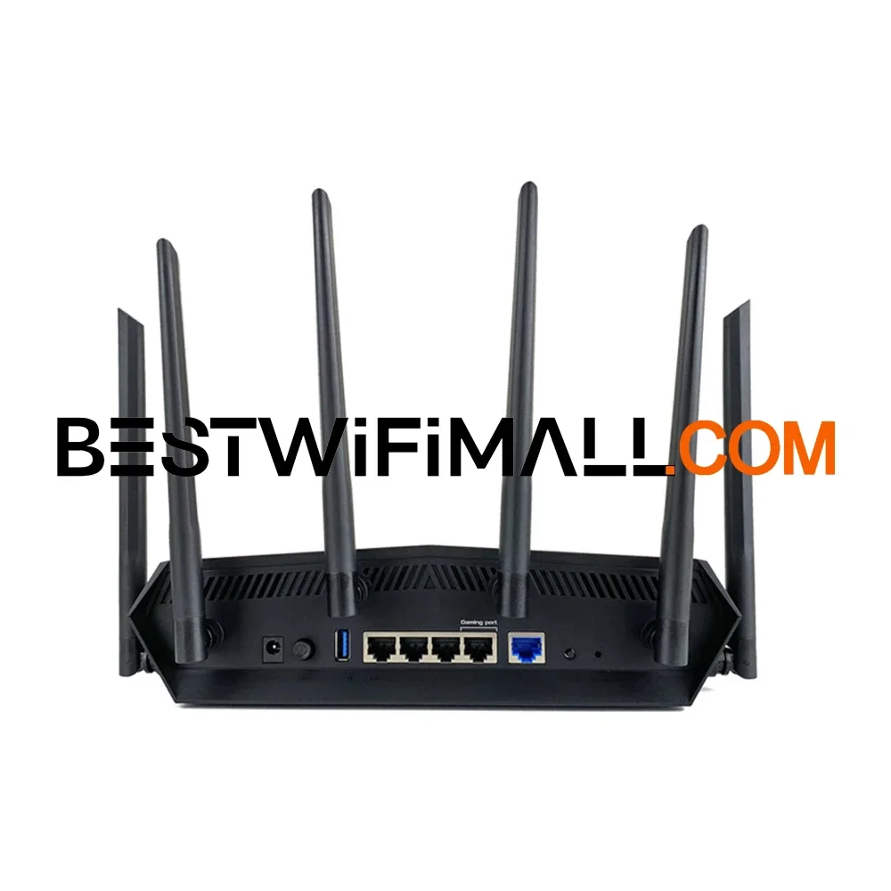 ASUS TUF-AX5400 AX5400 TUF Gaming Dual Band WiFi 6 Gaming Router With Dedicated Gaming Port, 3 Steps Port Forwarding AiMesh WiFi