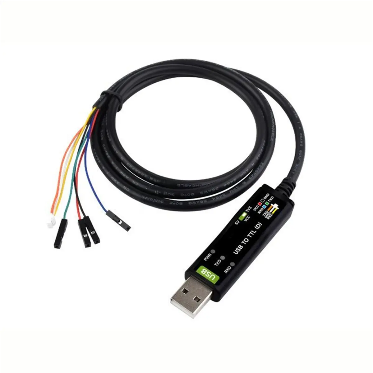 A99X Industrial Grade USB to TTL Serial Cable 4PIN Loose Head Interface FT232RNL Protection Circuit