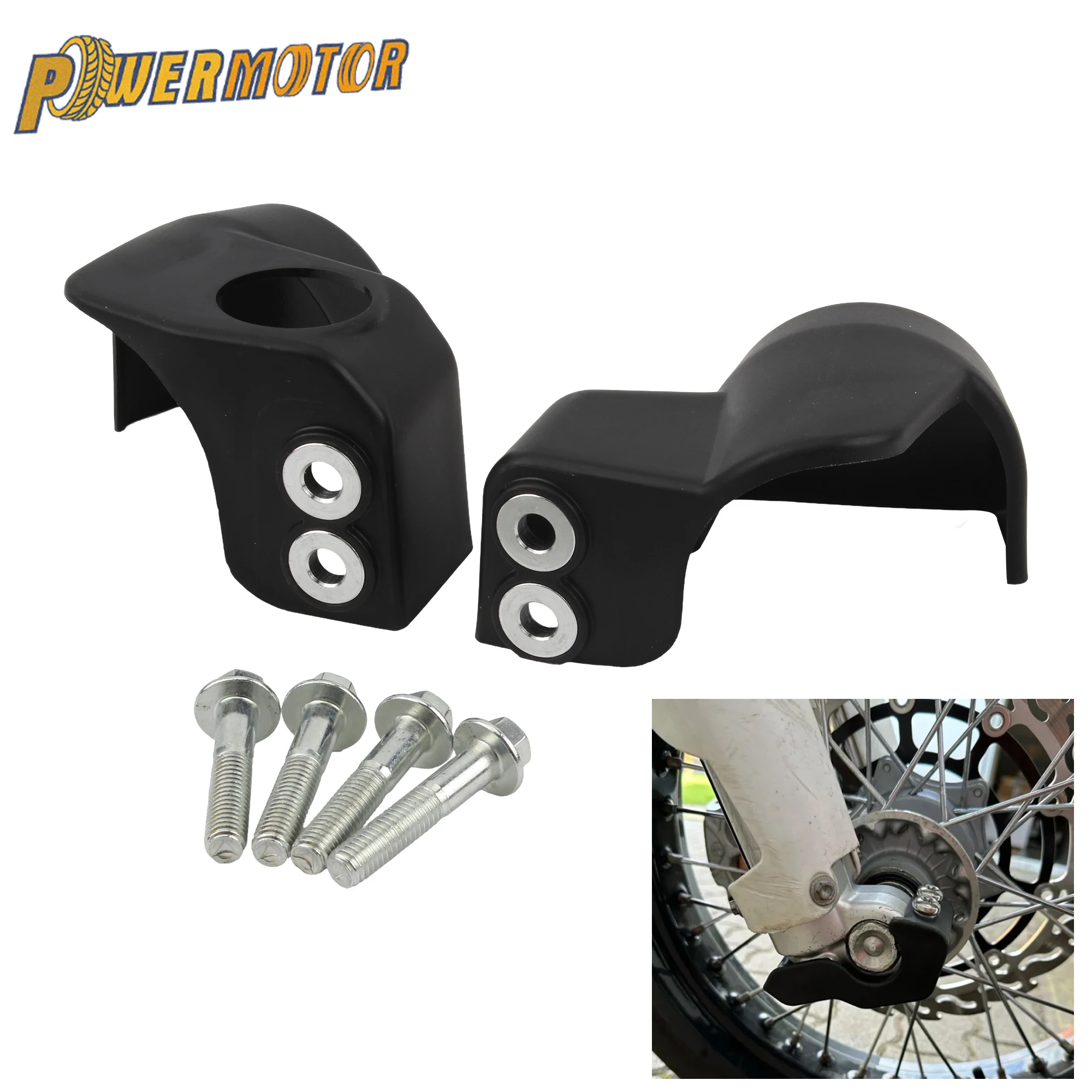 Motorcycle Front Fork Shoe Cover Plastic Bottom Shoe Cover Protector Front Shock Cover for DRZ400 DRZ400S DRZ400SM 2000-2022