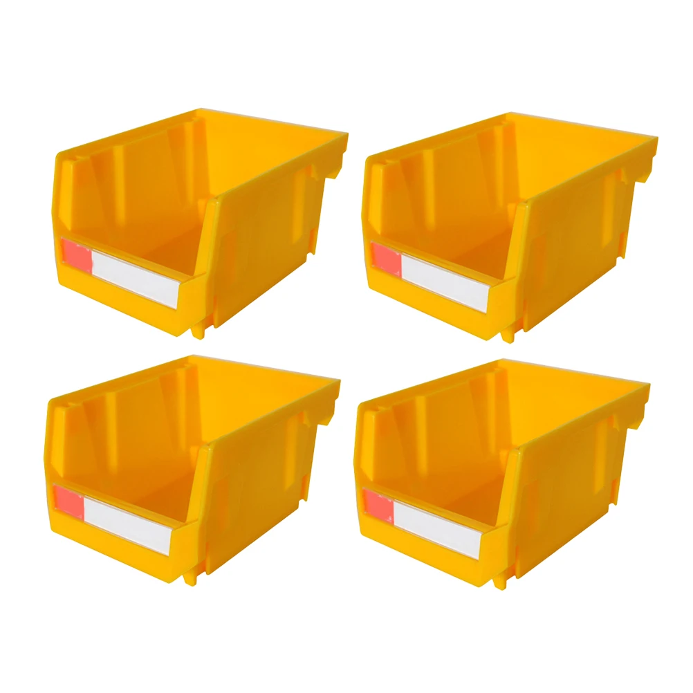 

4 Pcs Storage Organizer Bins Fine Parts Boxes Really Useful Tool Case Back Mount