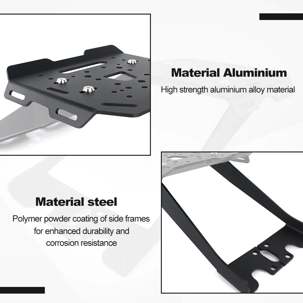 Motorcycle Rear Luggage Rack Carrier Case Top Box Support Holder Bracket Z125 / Z125 Pro 2016 2017 2018 2019-2026 For Kawasaki view 3
