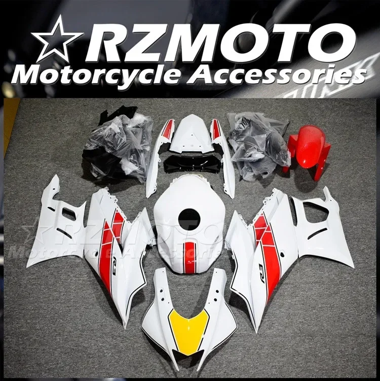 

Red White New ABS Fairings Kit Fit for YAMAHA YZF- R3 R25 2019 2020 2021 2022 19 20 21 22 Bodywork Set