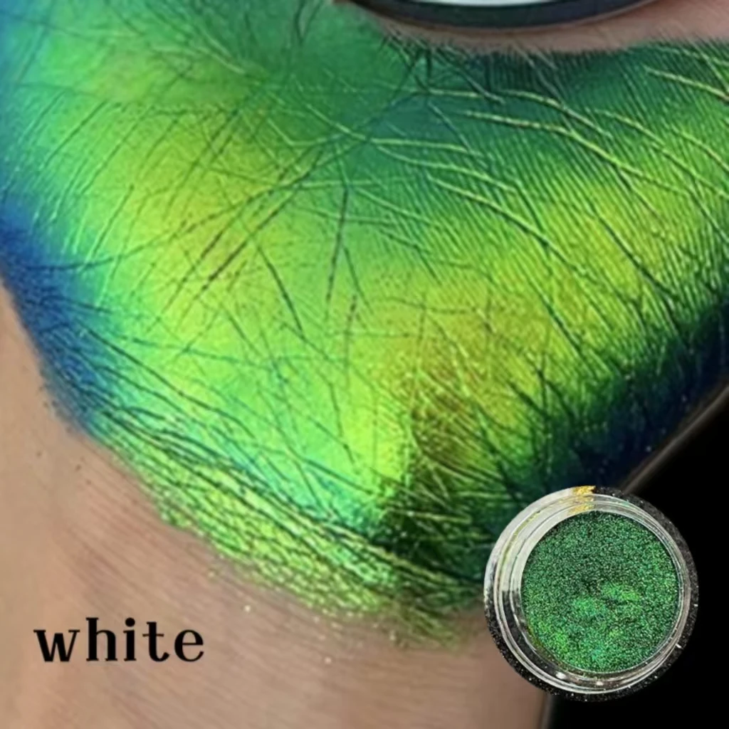 Kameleon ogen schaduw poeder glitter lichaamsdecoratie glitter oog highlights geschikt voor muziekfestivals, Pride moon