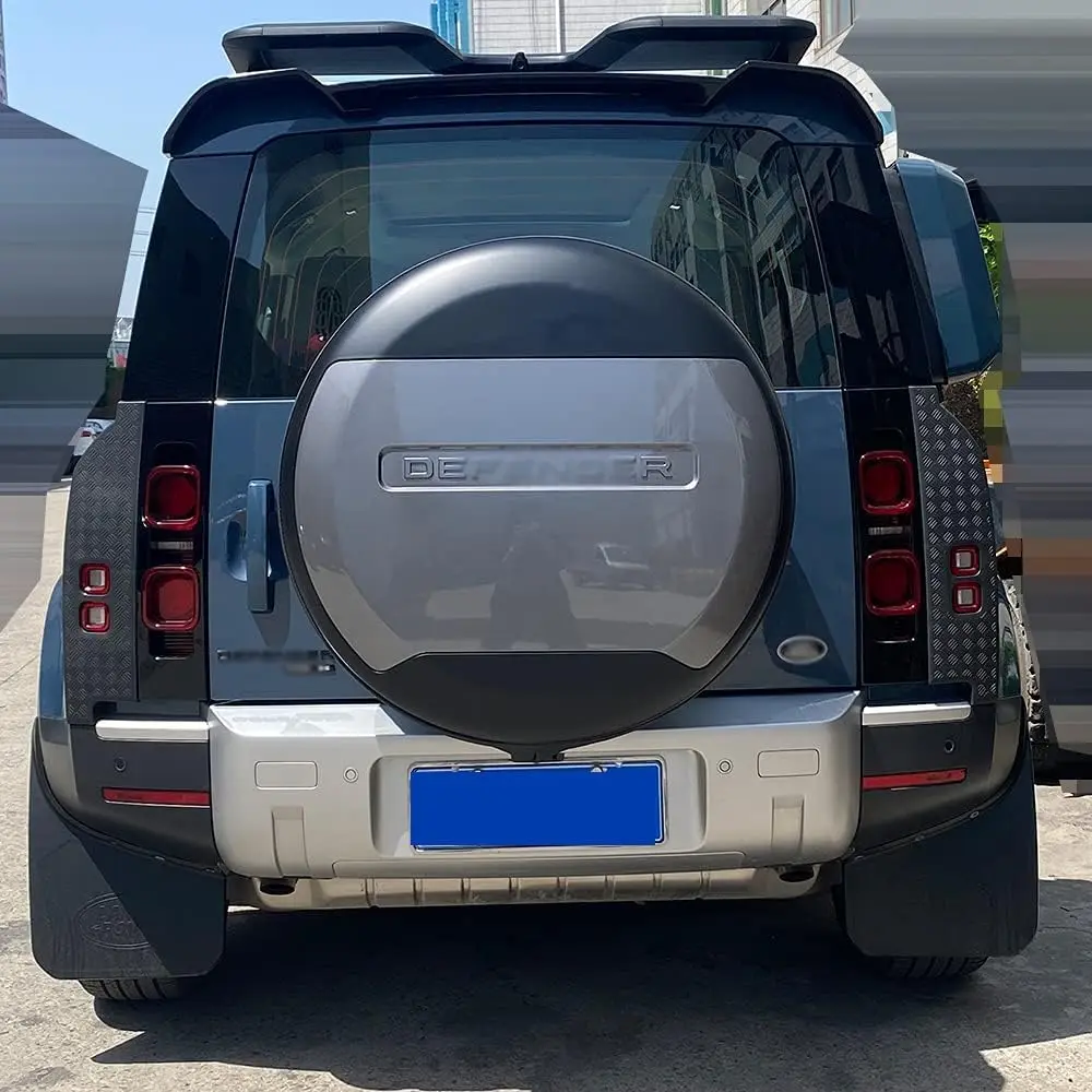 Eiger Grey Car Rear Spare Tire Protective Cover Fits for Land Rover Defender 90 110 130 2020-2025 Spare Tyre Wheel Protector