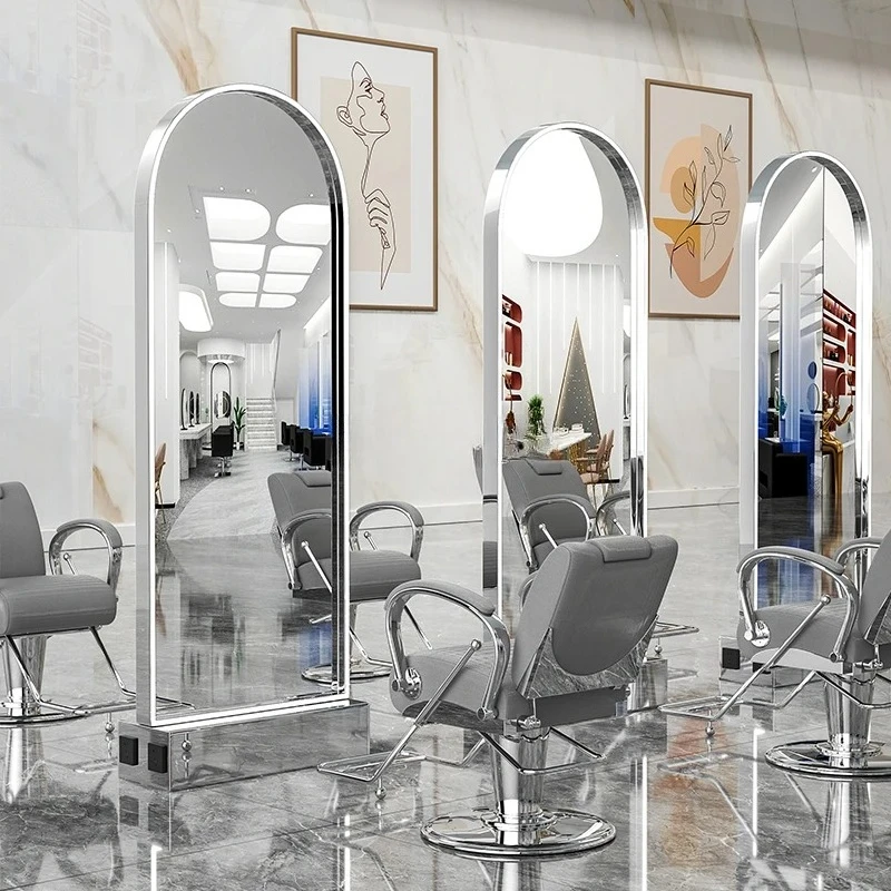 Barber shop dyeing area perm dyeing table mirror cabinet integrated hair salon special hairdressing