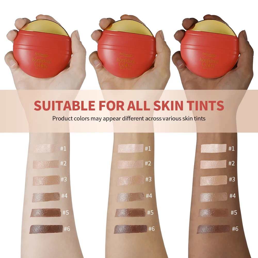 Confident Glow Skin Tint Waterproof Hydrating Skin Foundation Coverage 30ml Olievrije langdurige glashuid Foundation Clean