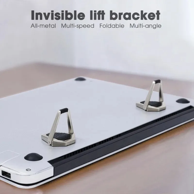 Universal Laptop Holder Back Sticker for Macbook Notebook Cooling Invisible Portable Mobile Phone Stand Desktop Support Bracket