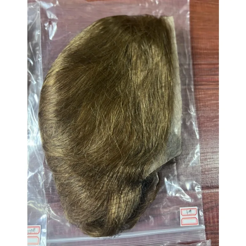 8 Zoll 12A Echthaar 13x4 Lace Frontal Perücke aus Virgin Remy Echthaar, von Ohr zu Ohr, Pixie Cut, kurze, glatte Perücke für den täglichen Gebrauch von Frauen. – Detail 8