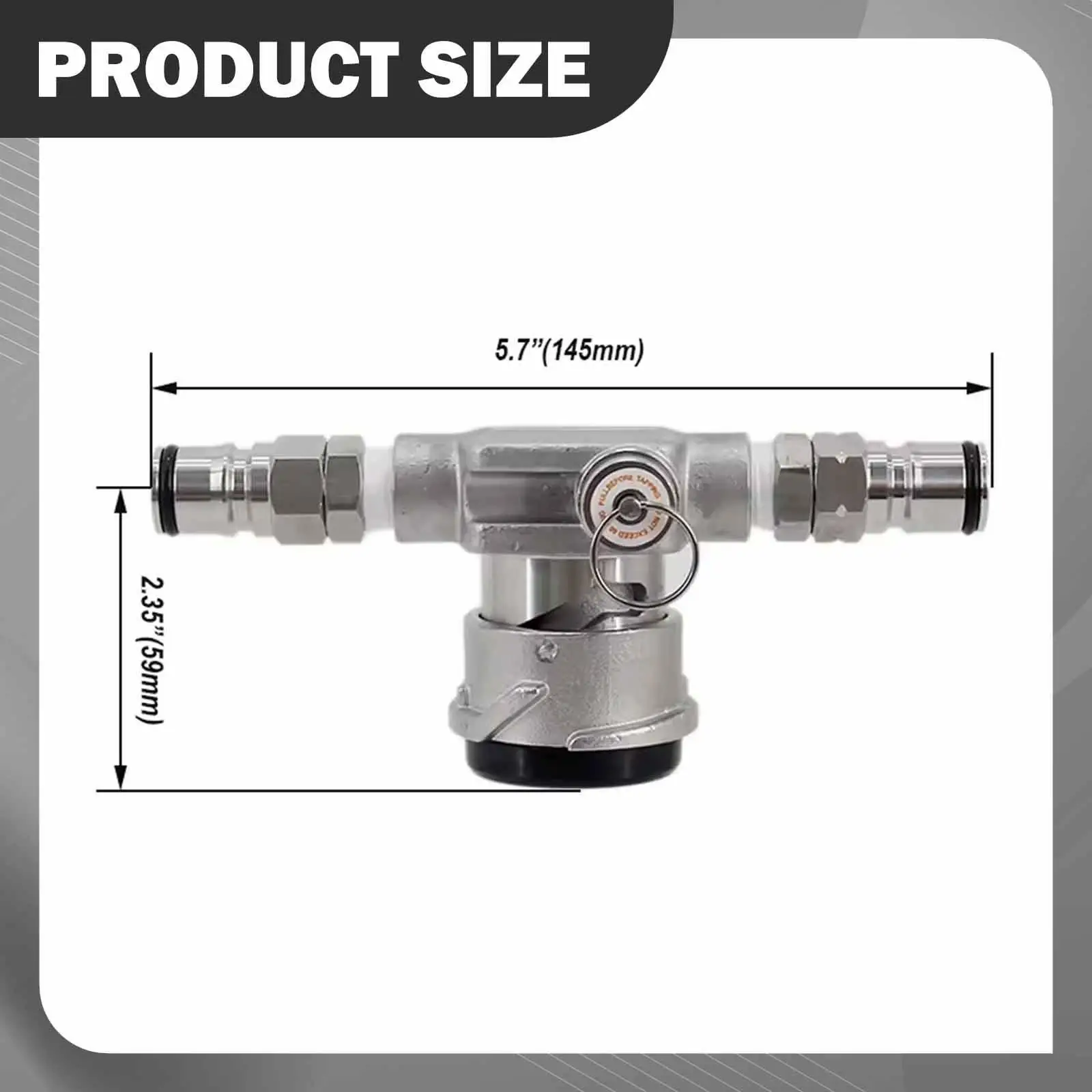 

Beer Dispenser Replacement Low Profile Keg Coupler Stainless Steel Pressure Relief Valve for Homebrew Setups