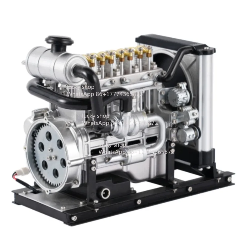 Mini Engine Assembly Model Alloy Precision Machinery Building Block Ornament Collection Grade