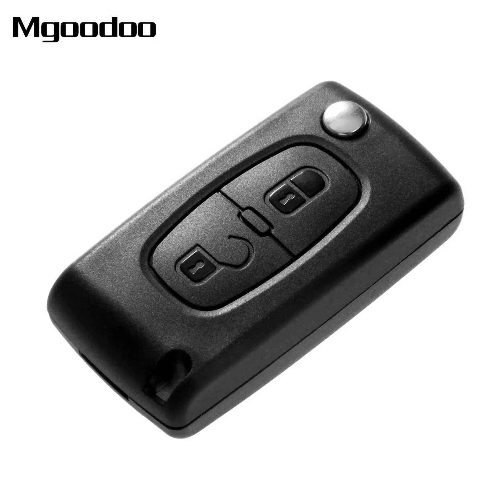 

Mgoodoo Car Remote Key Case Cover Fob Replacement Key Shell ForPEUGEOT 207 307 308 407 Uncut Blade 2 Buttons Flip Folding