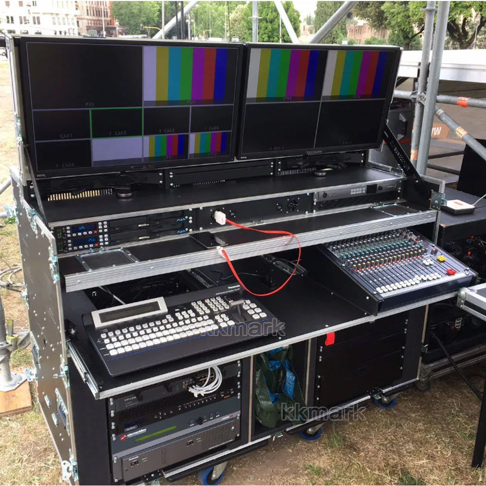 Rack flight case for Live Video Streaming Broadcasting Tricaster Travel