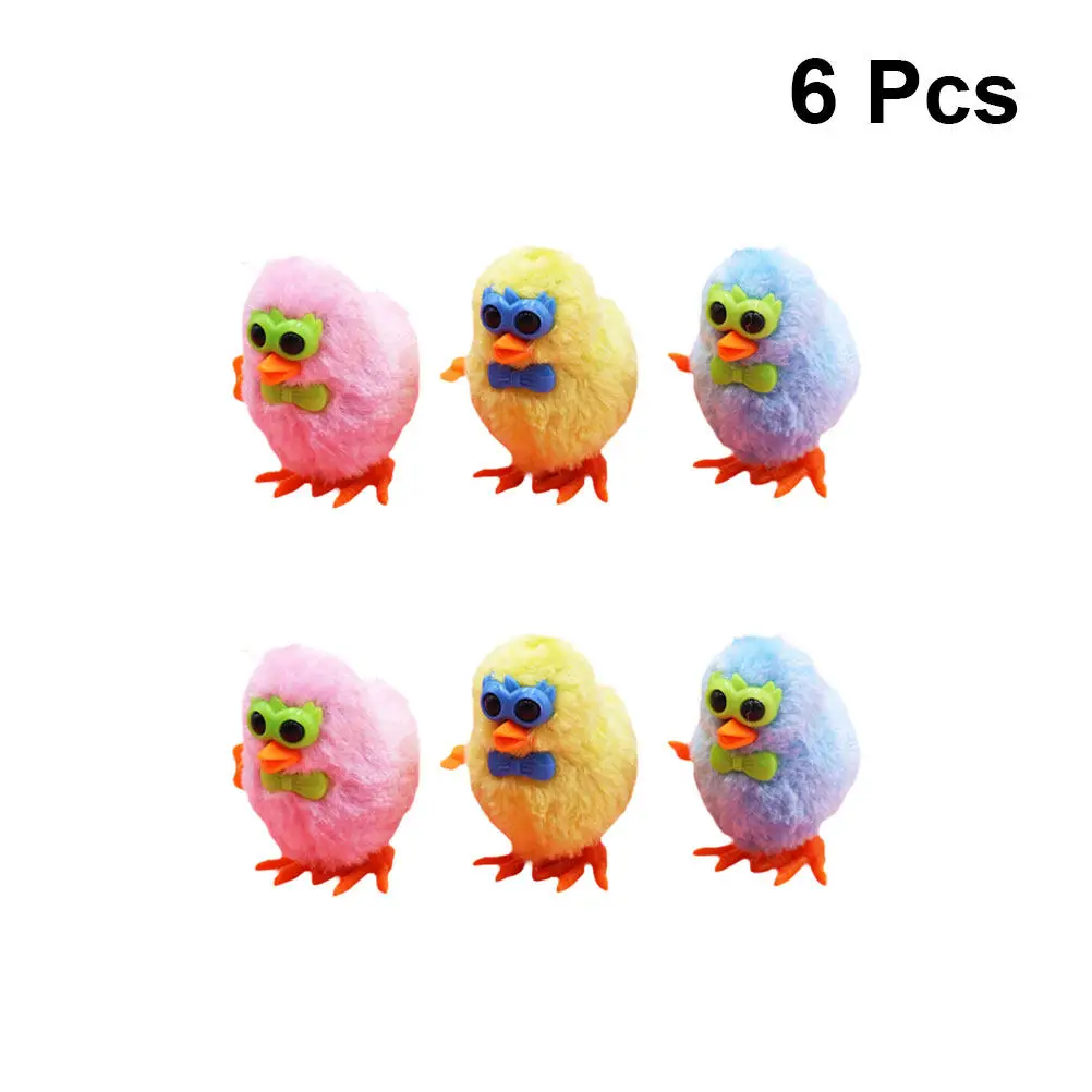 

6 Pcs Lovely Wind up Toys Kids Clockwork for Spring & Wind-up Children Chicken Walking