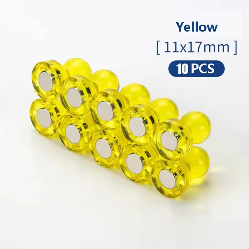 Strong Neodymium Noticeboard Pin Magnets Fridge DIY Whiteboard Uses in Office Advertising Education and Other Pur 10pcs - Image 10