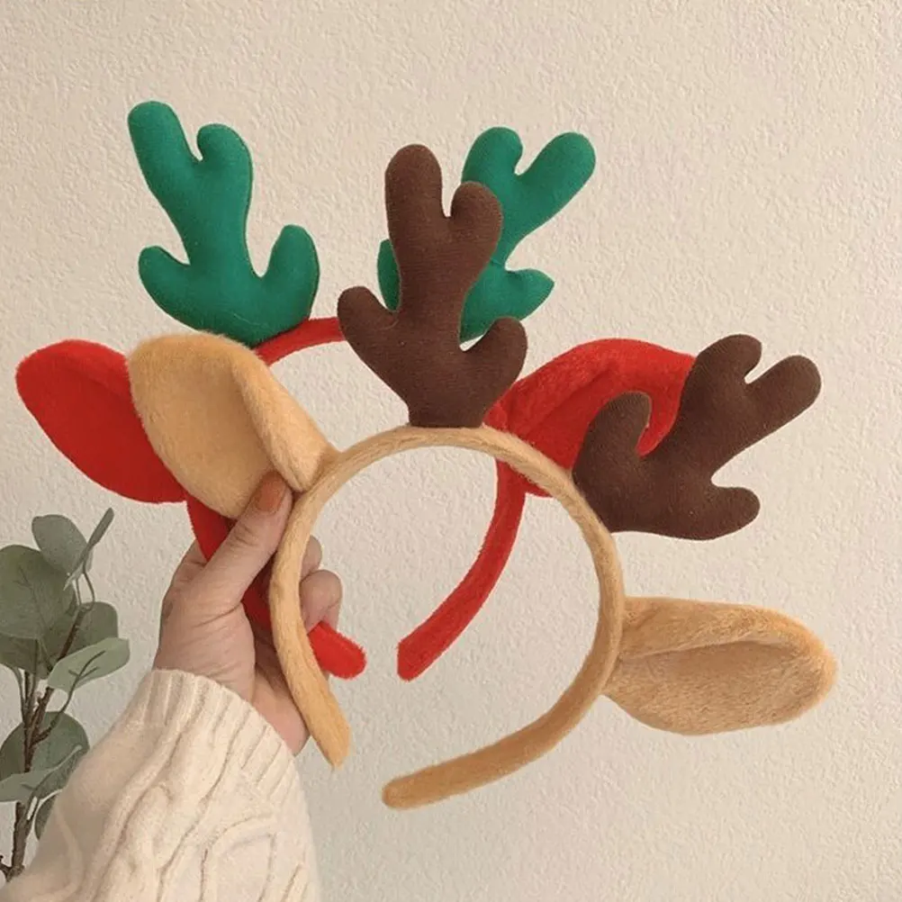 

Christmas Antler Headband Decorative Antler Hair Clasp Xmas Party Head Hoops Cosplay Accessory Xmas Party Head Hoops