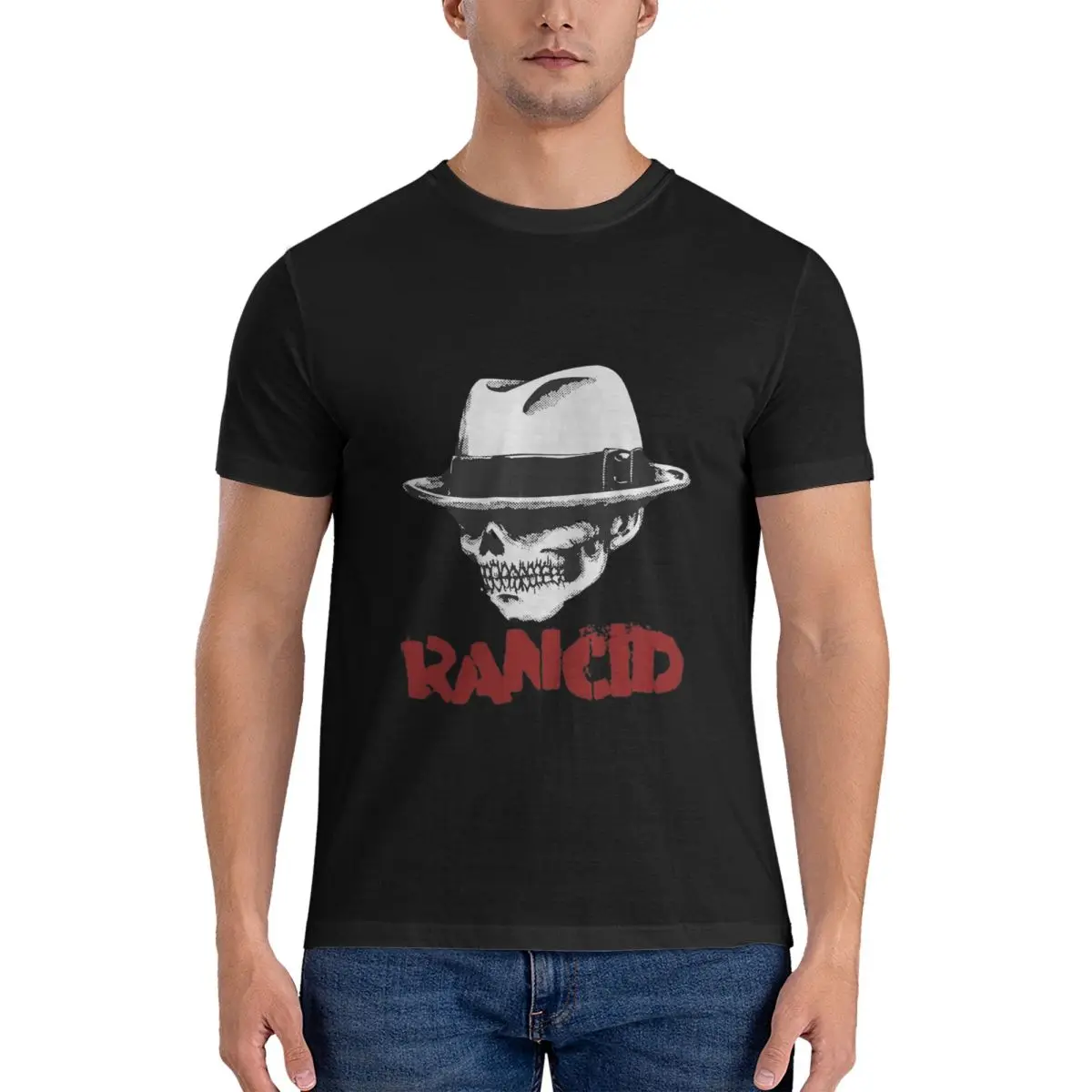 Casual Rancid T-Shirts Men Round Collar 100% Cotton T Shirt R-Rancid Rock Band3 Short Sleeve Tees Gift Clothes official-website