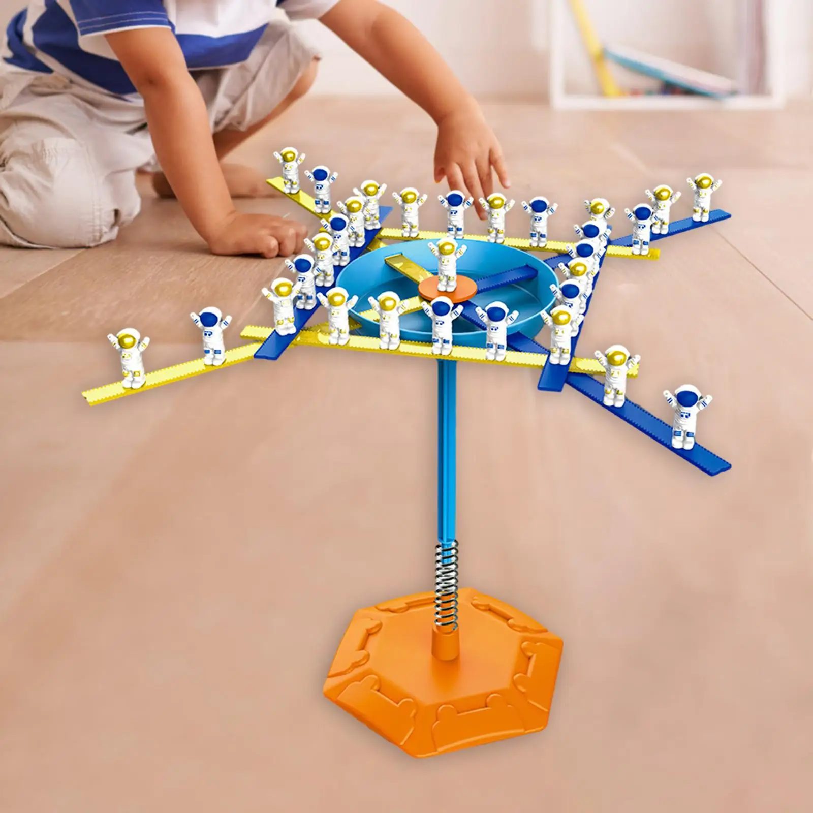 Juguete sensorial de equilibrio apilable de astronauta, bloques de construcción de equipo, juego familiar, regalos de cumpleaños, edad preescolar, niños de 4, 5 y 6 años