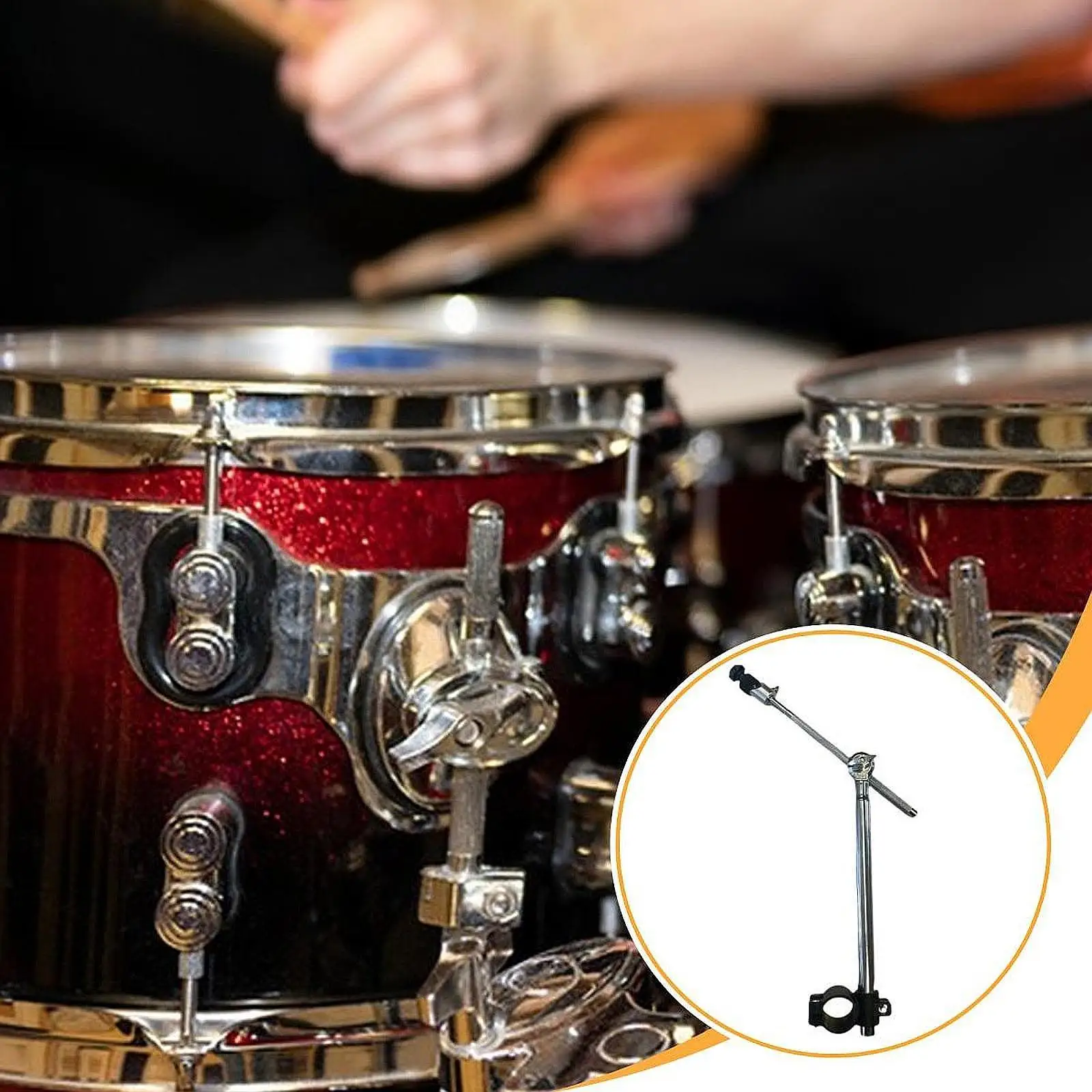 

Cymbal Arm Adjustable Height and Angle Heavy Duty Bracket Drum Set Accessory