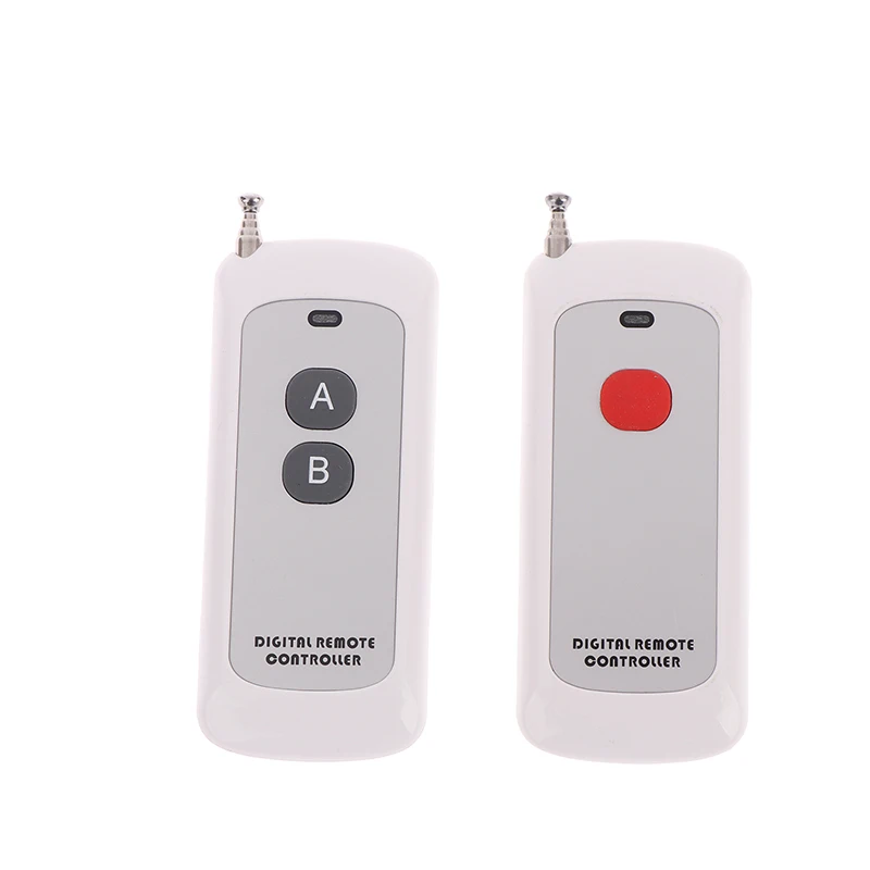 EV1527 433MHz High Power Remote Controller 1000m Range 1/2 Button Learn Code 12V Garage Gate Door Opener Remote Switch