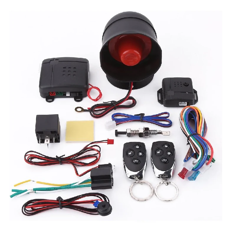 Car Universal Anti-Theft Equipment Car Alarm System Security System Keyless Entry Alarm + 2 Remote Anti-Theft Alarms