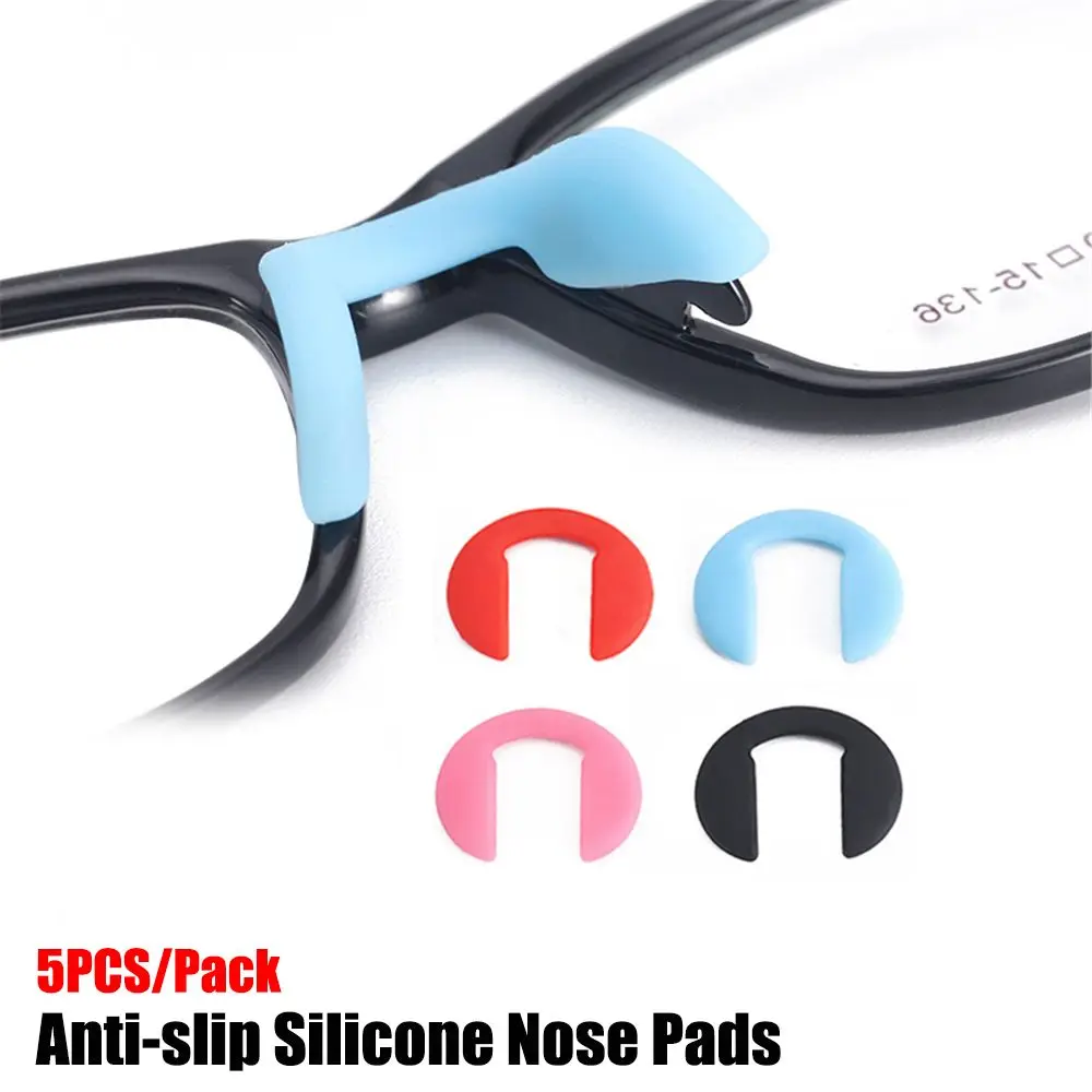 

5PCS/Pack Repair Tool Soft Anti-slip Nosepads Eyeglass Glasses Nose Pads Silicone Nose Pads